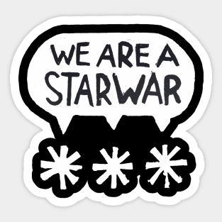 We Are A S.W. Inverted Sticker